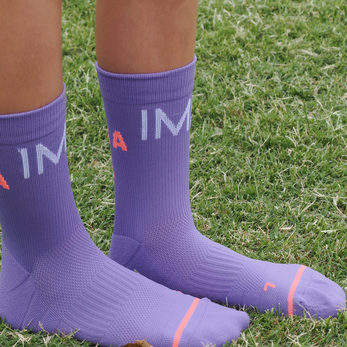 IMPI Longer Socks - Purple Run Like A Girl