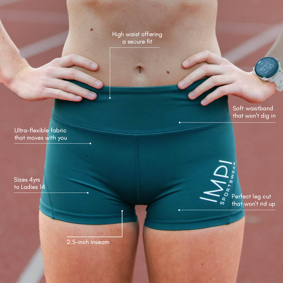 short green bike shorts