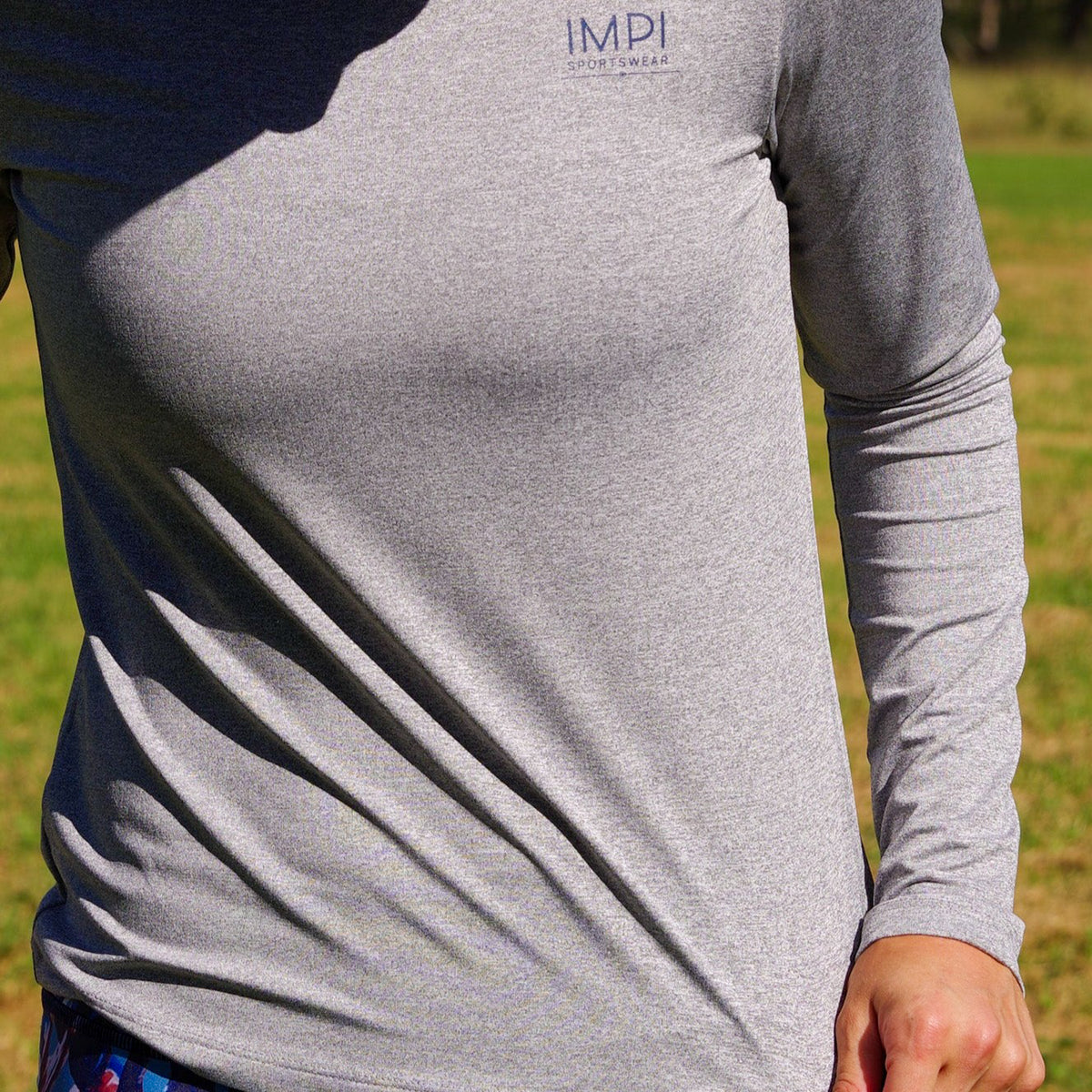 IMPI Long Sleeve Running Tee - Speckled Grey