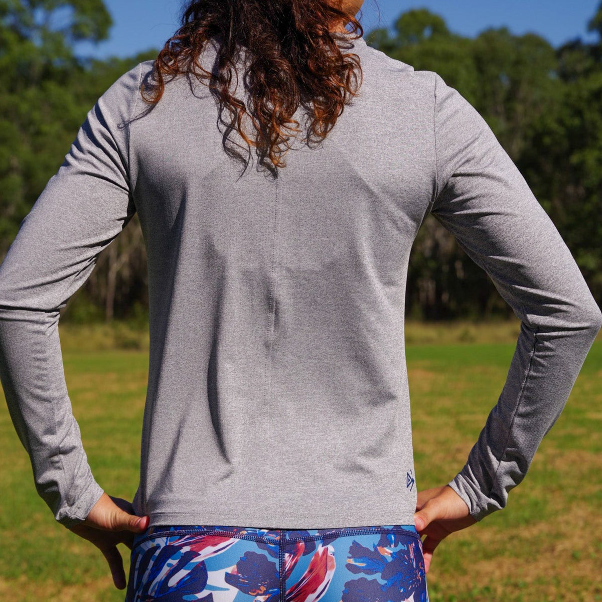 IMPI Long Sleeve Running Tee - Speckled Grey