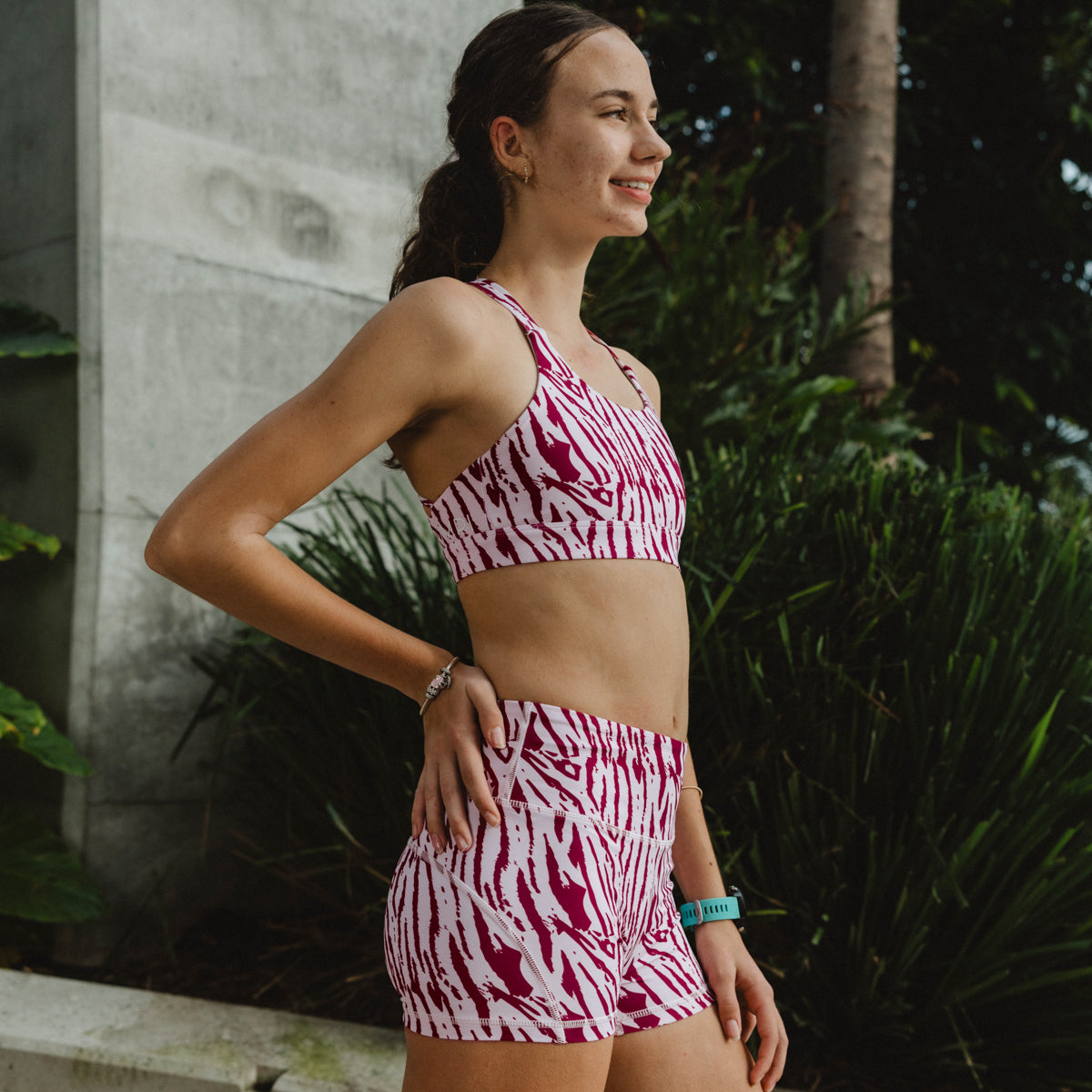 pink zebra bike shorts
