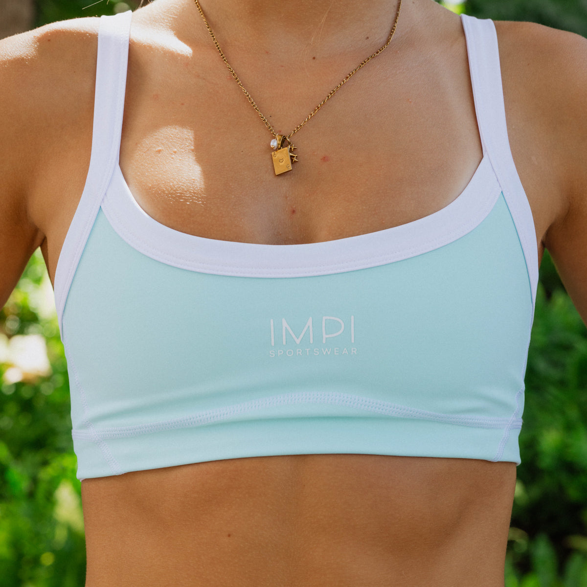 IMPI The Varsity Crop - Aqua Sorbet