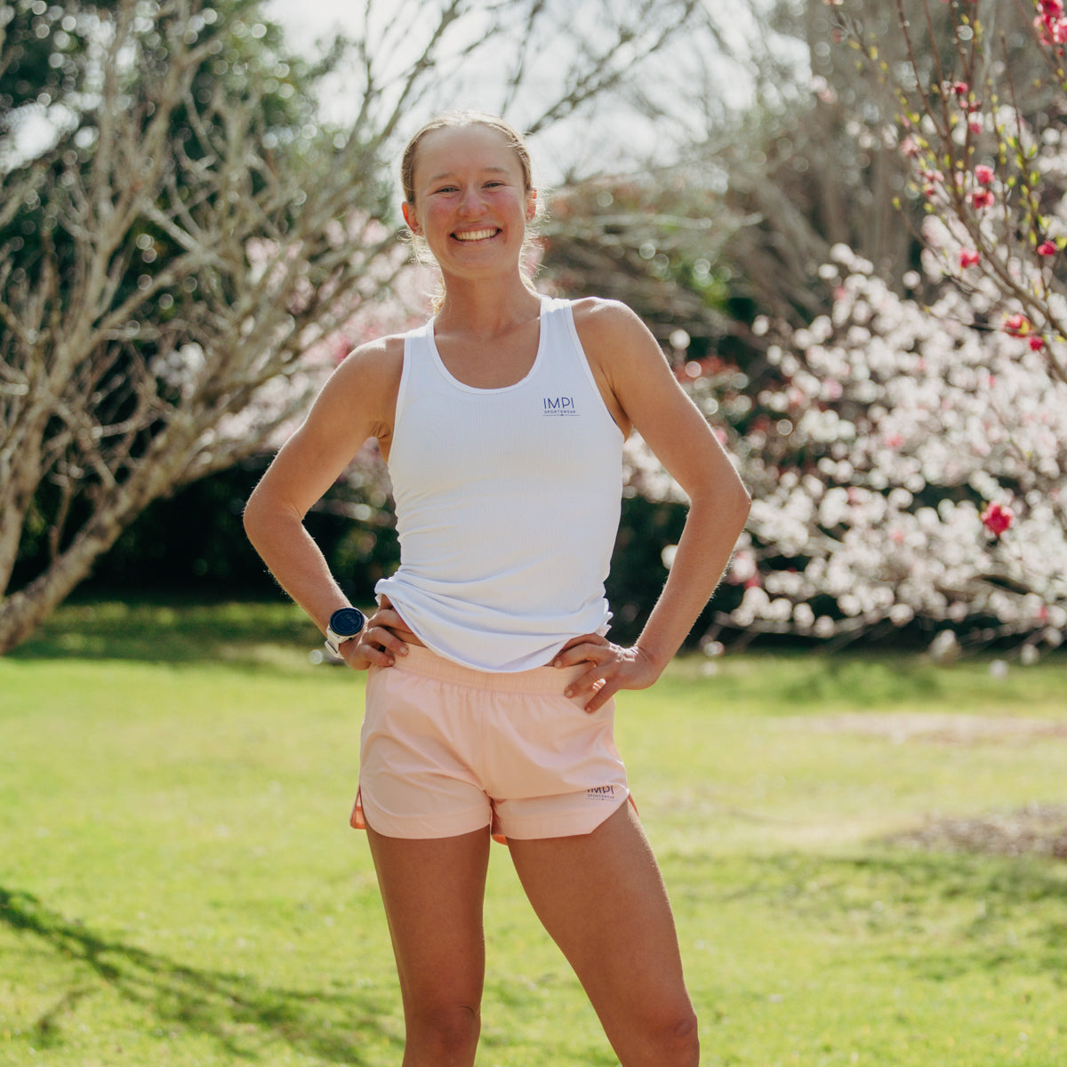 IMPI Lightweight Poly Running Shorts - Apricot