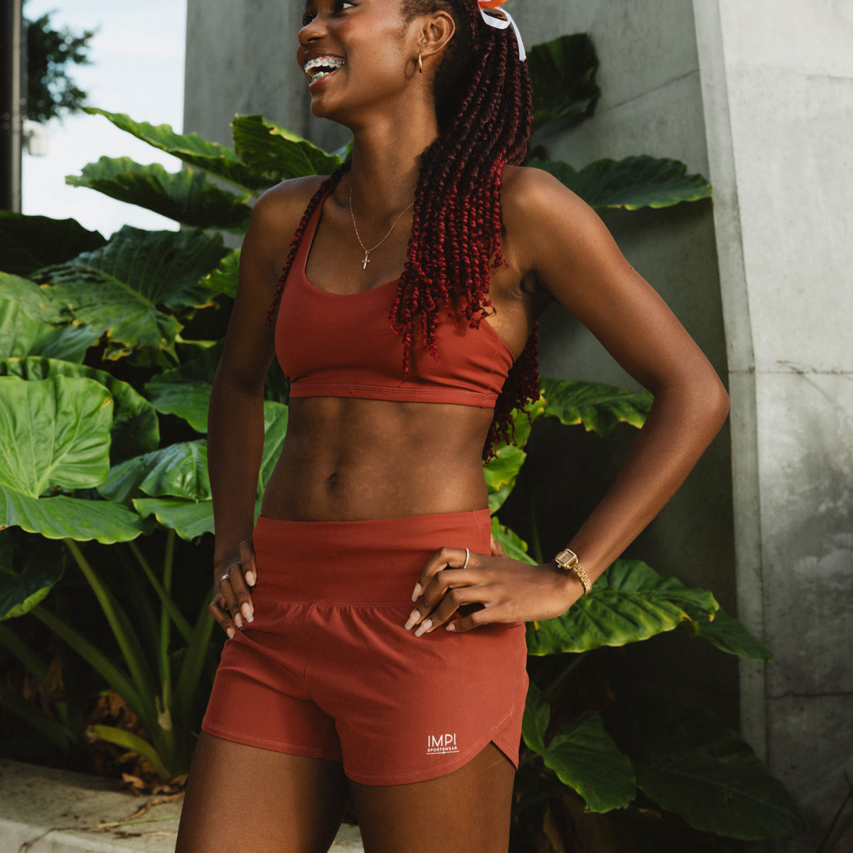 IMPI Running Shorts - Rust