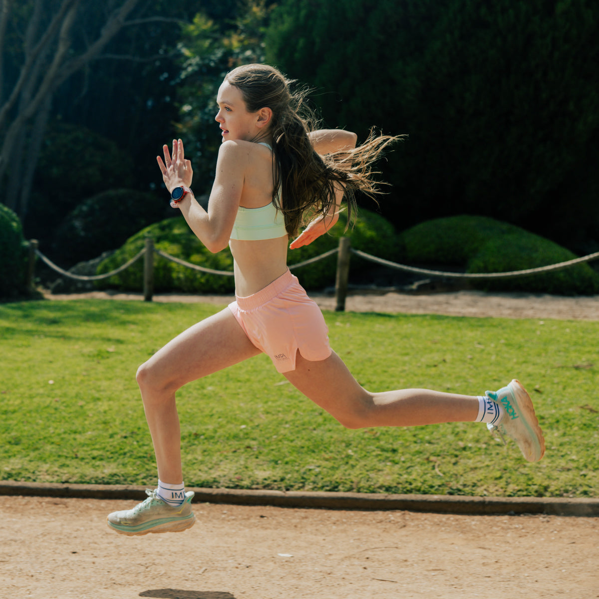 IMPI Lightweight Poly Running Shorts - Apricot
