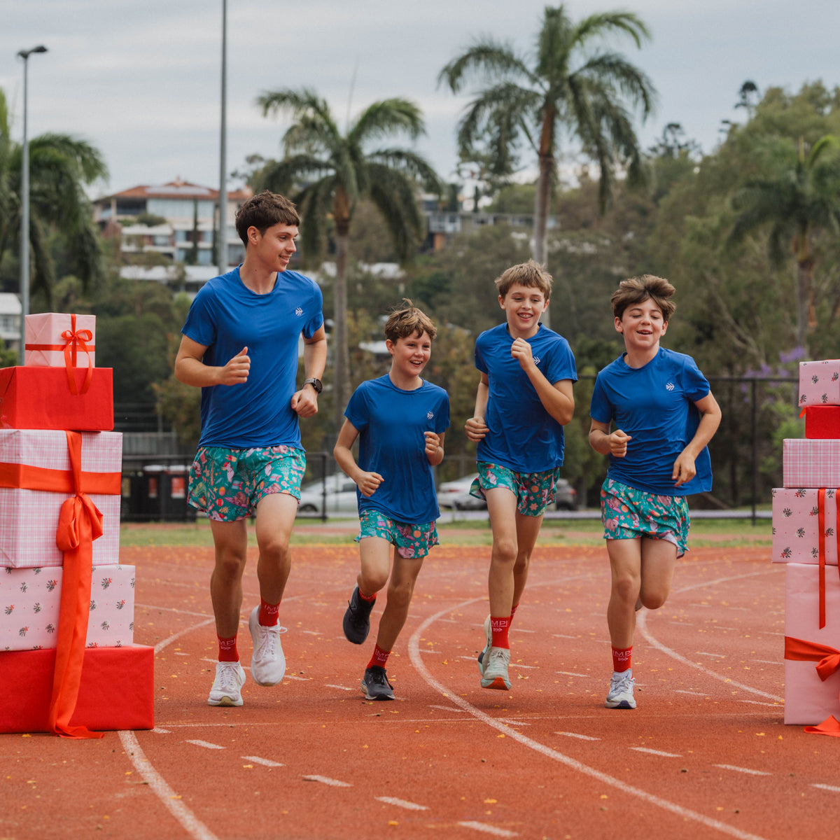 boys christmas running shorts