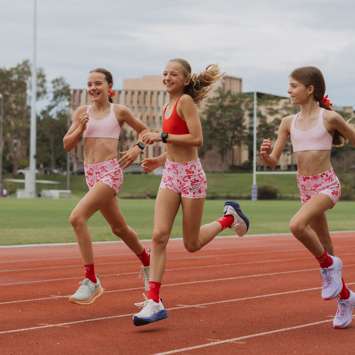 girls pink bike shorts