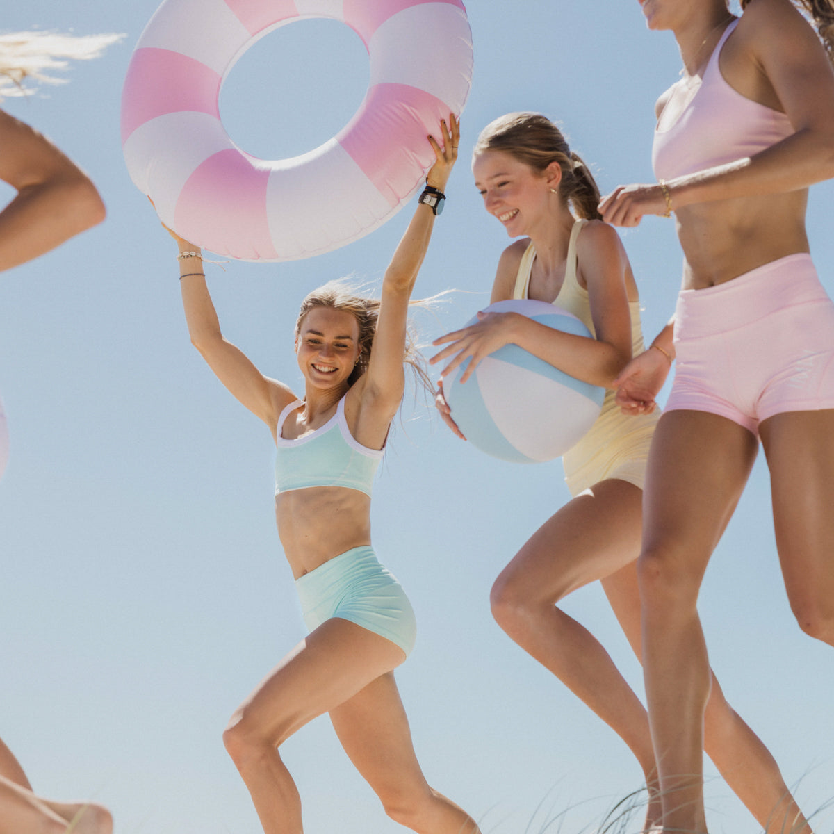 IMPI High Waist Bike Shorts - Aqua Sorbet