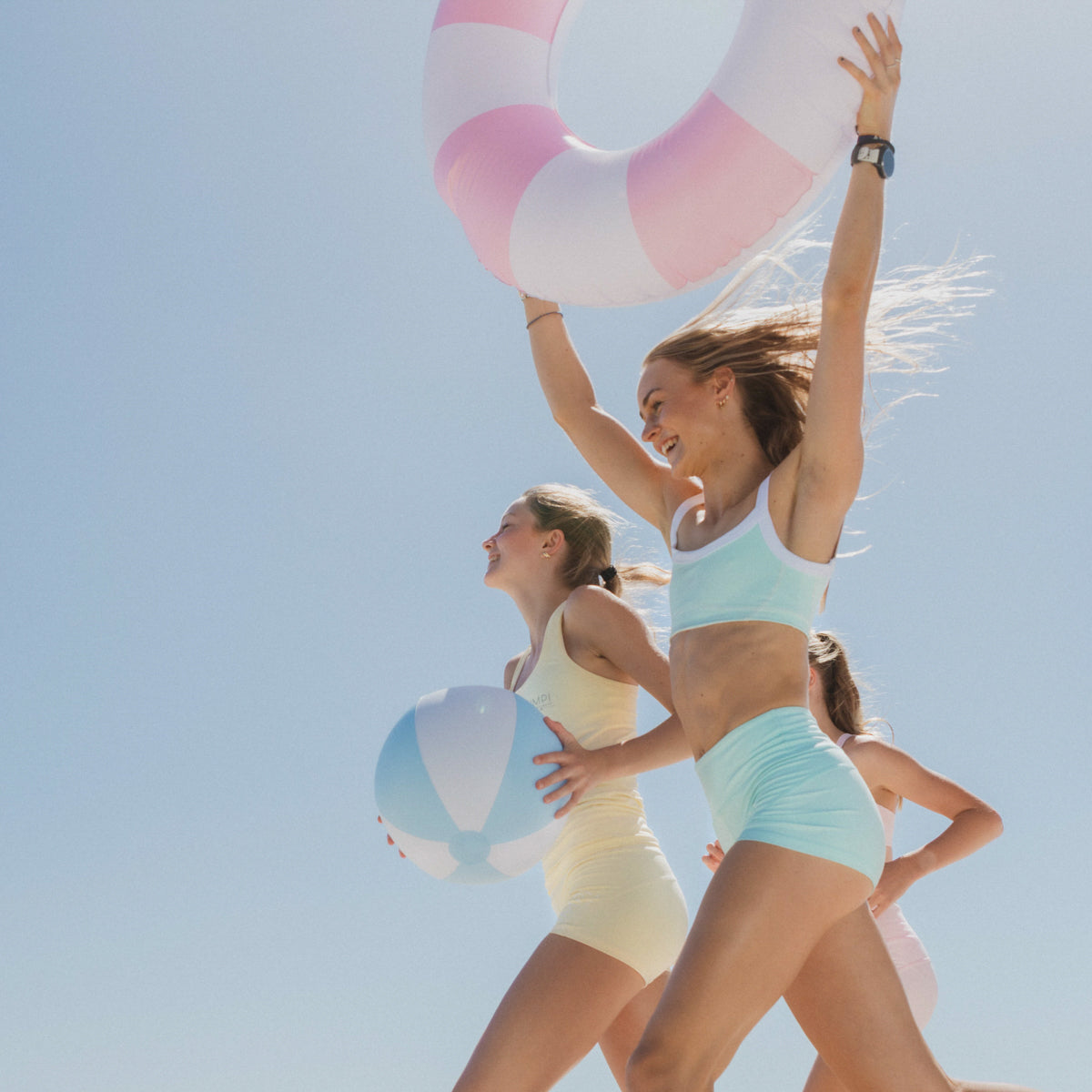 IMPI High Waist Bike Shorts - Aqua Sorbet