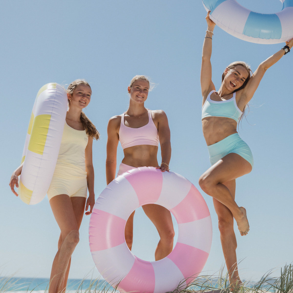 IMPI High Waist Bike Shorts - Yellow Sorbet