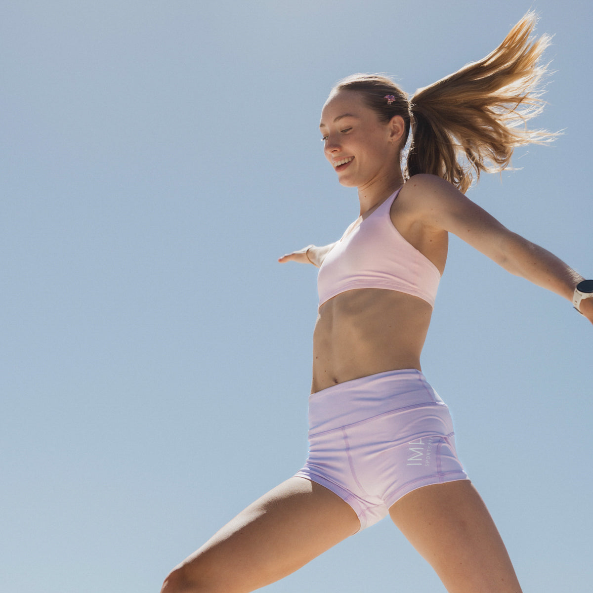 IMPI High Waist Bike Shorts - Lilac Sorbet