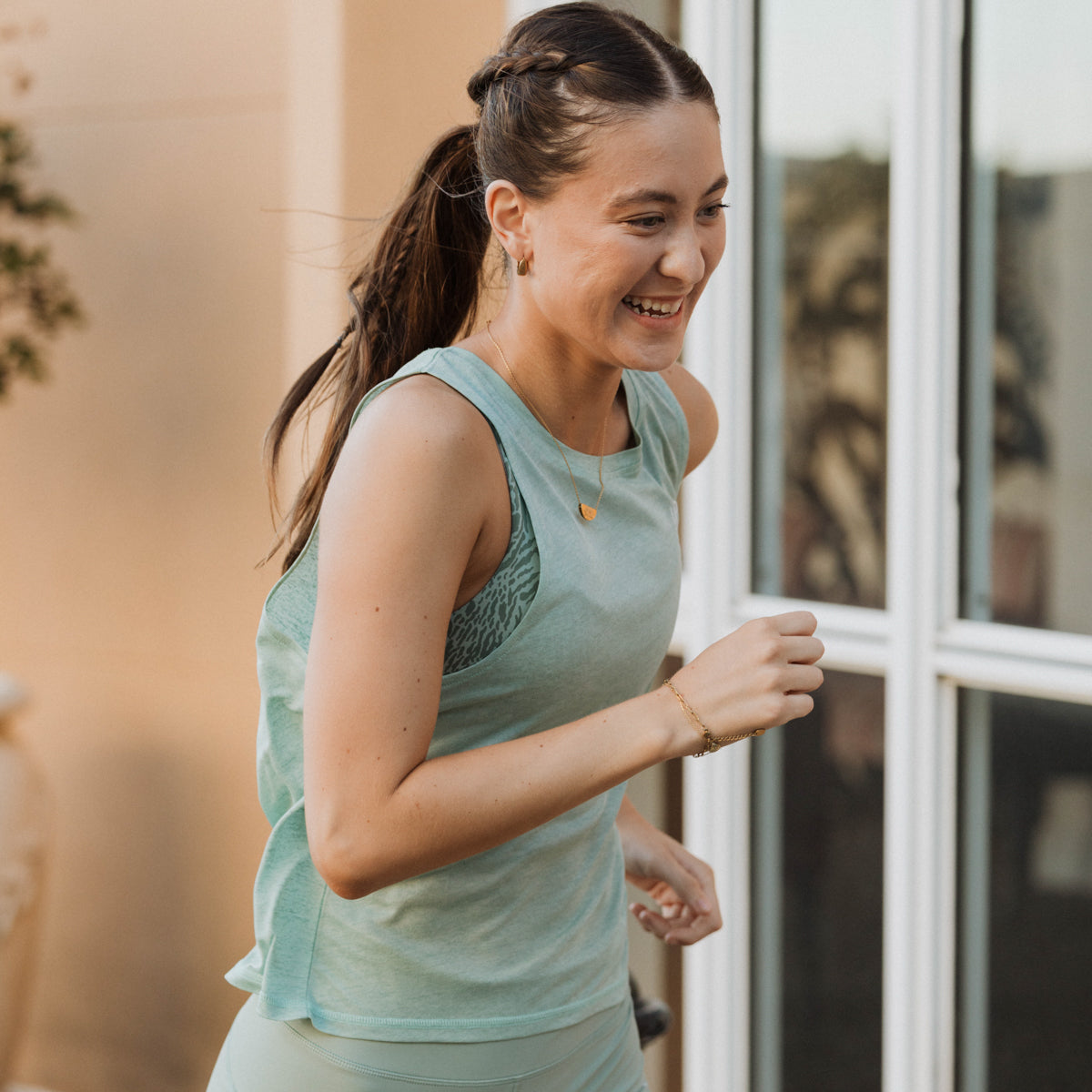 IMPI Open Back Running Singlet - Matcha
