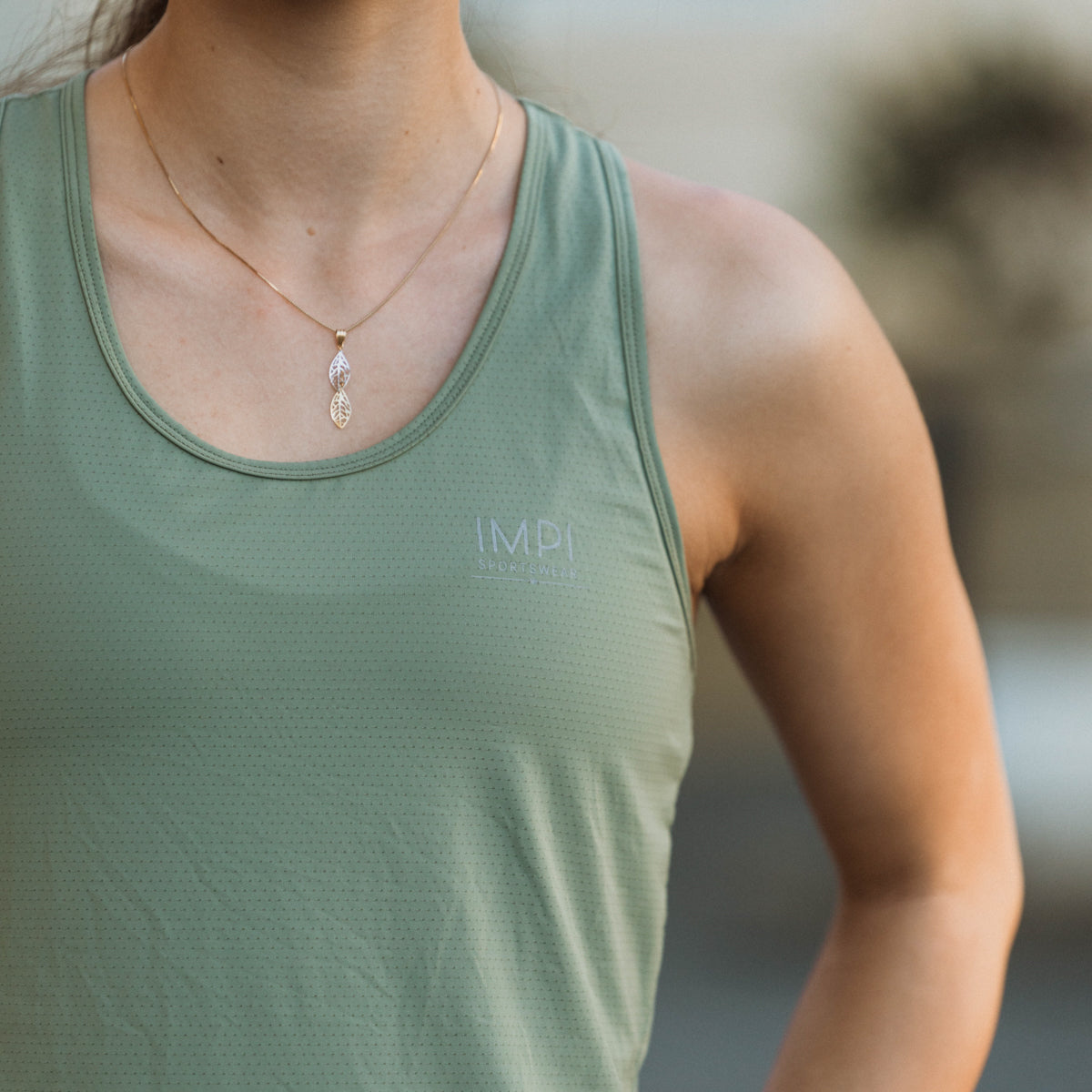 IMPI Fitted Singlet - Green Tea