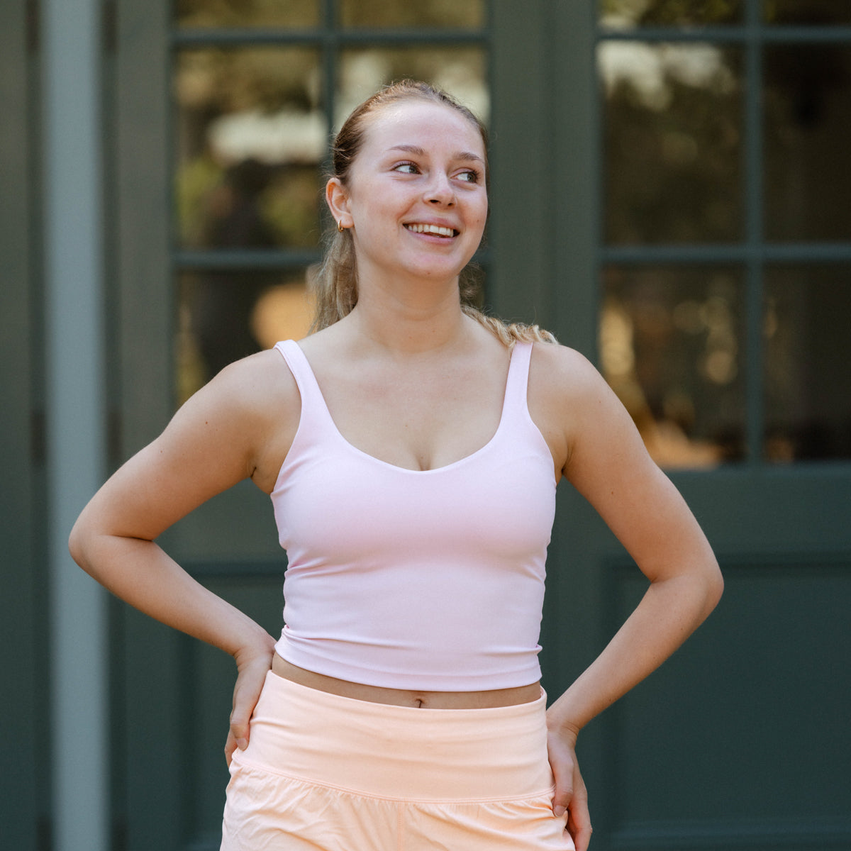 girls pink tank top