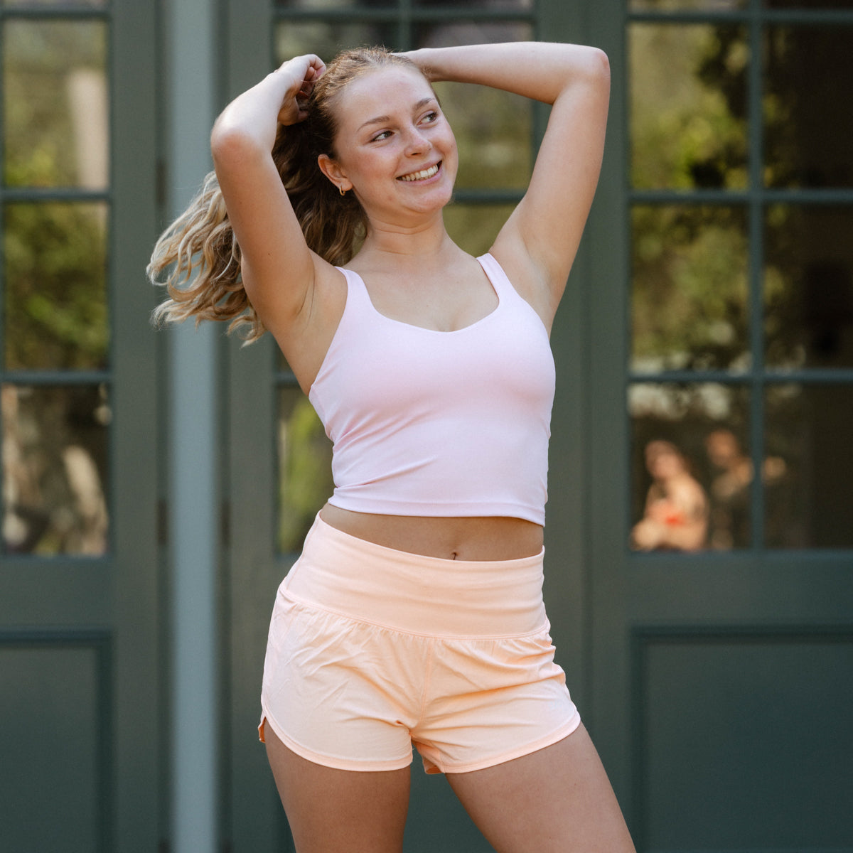 IMPI Running Shorts -Peach Fizz