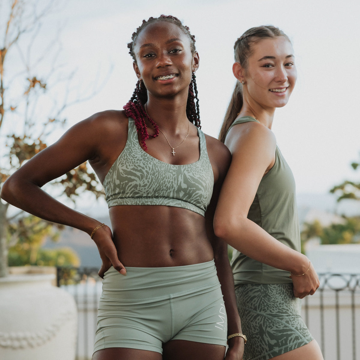 IMPI High Waist Bike Shorts - Matcha