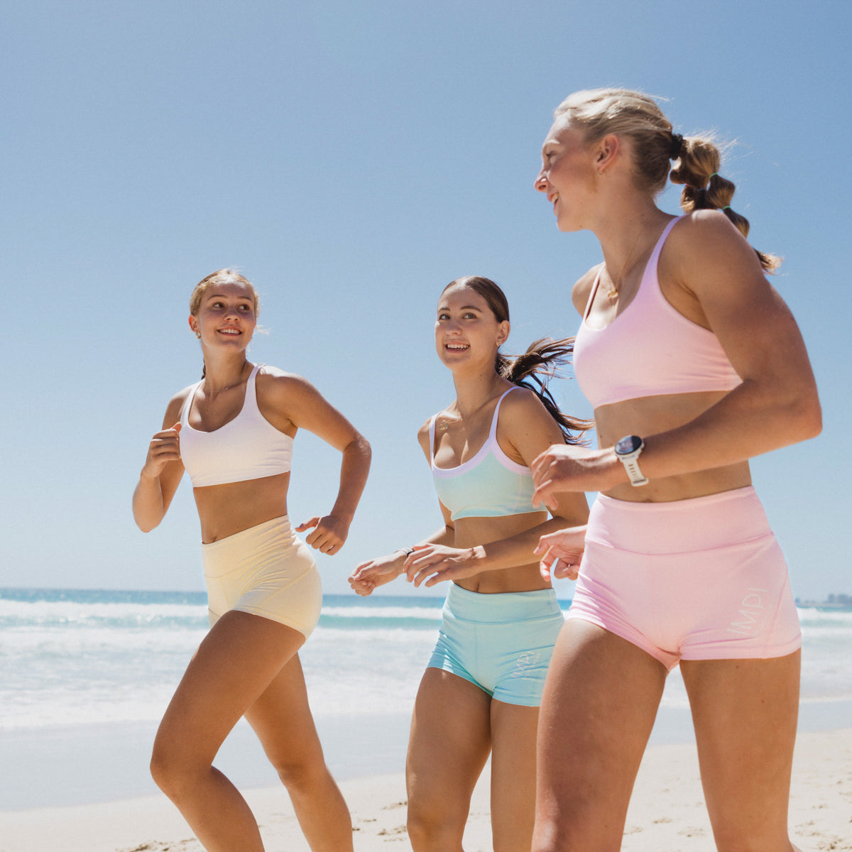 IMPI High Waist Bike Shorts - Aqua Sorbet