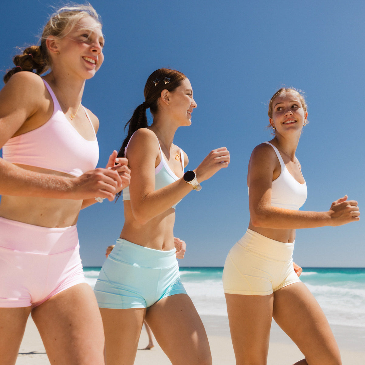 IMPI High Waist Bike Shorts - Aqua Sorbet