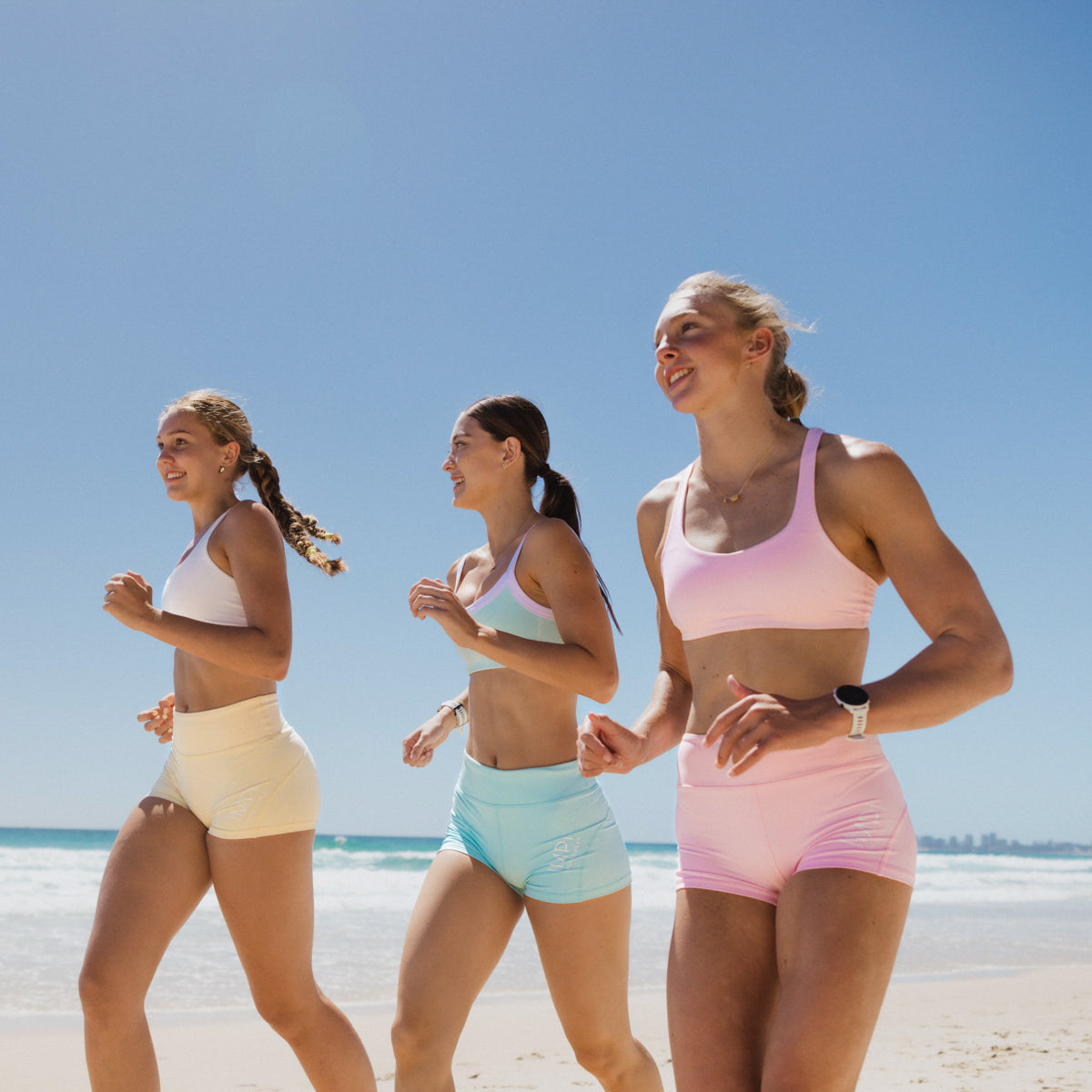 IMPI High Waist Bike Shorts - Aqua Sorbet