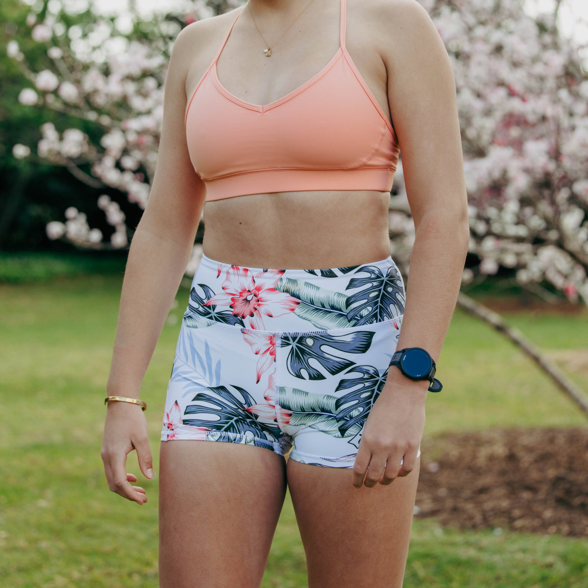 IMPI High Waisted Running Short - Summer Floral