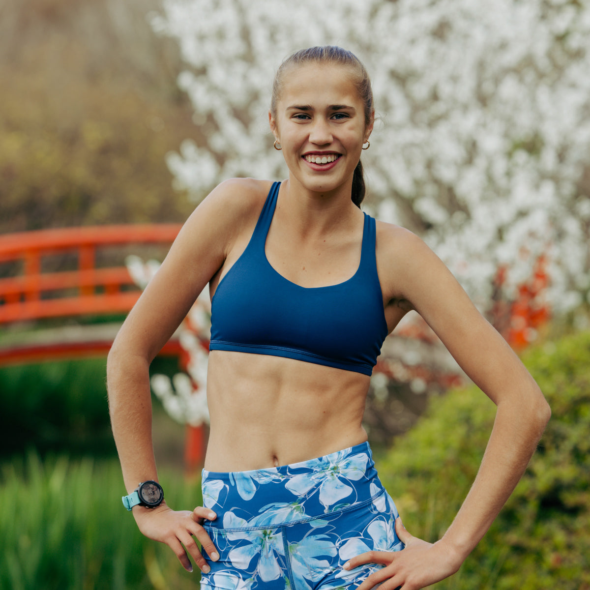 IMPI High Waisted Running Short -Aqua Teal