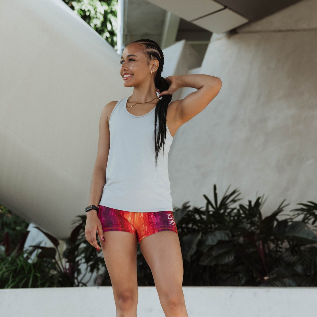 teen girl running shorts