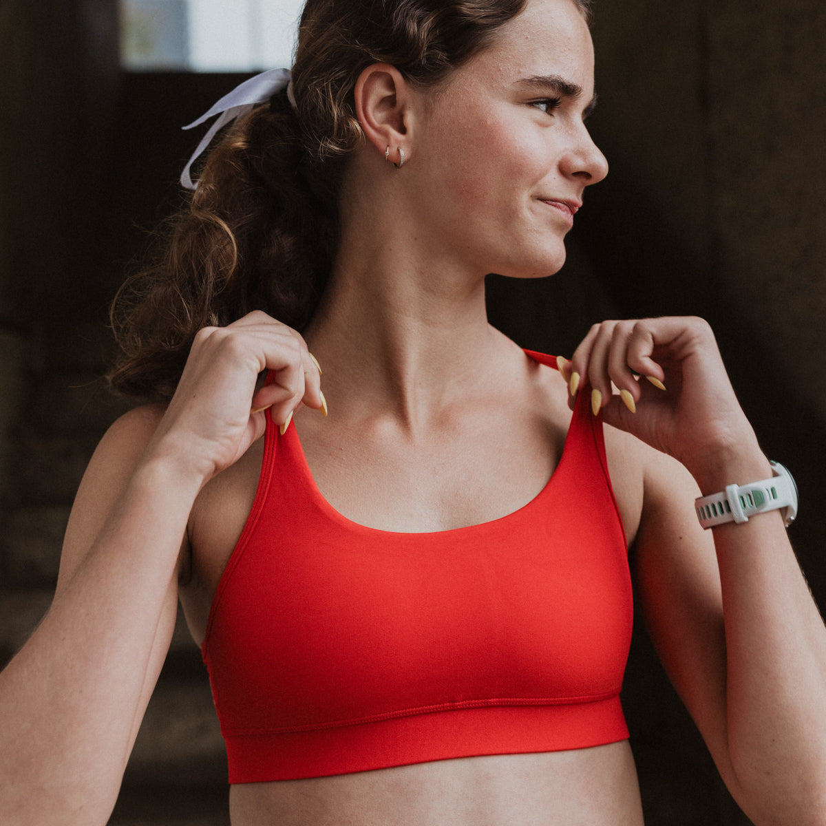 IMPI Running Loop Bra Top - Red
