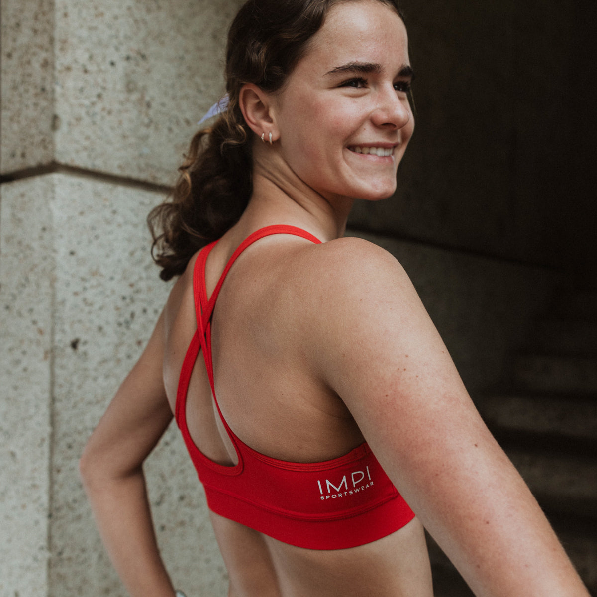 IMPI Running Loop Bra Top - Red