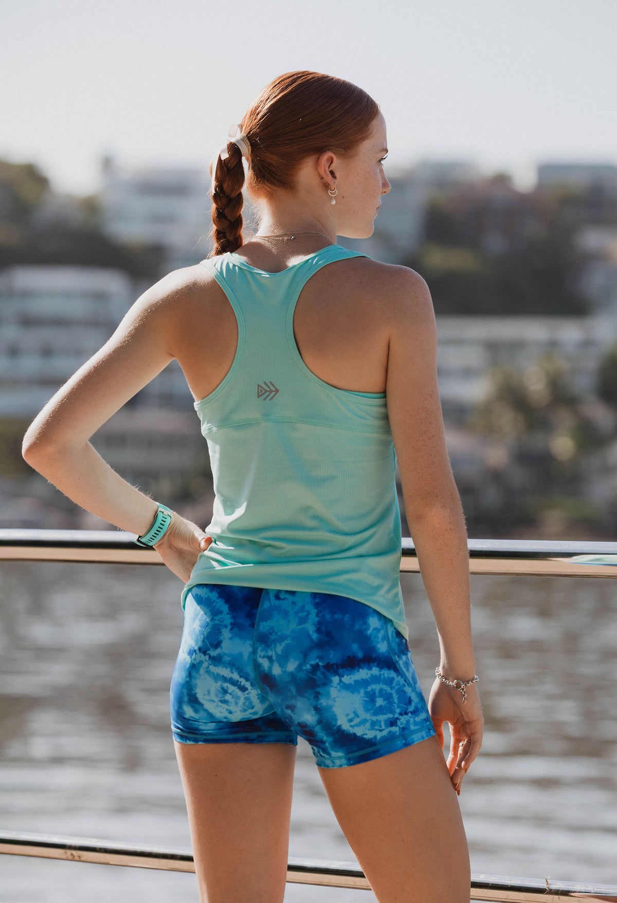 IMPI Fitted Running Singlet -  Aqua