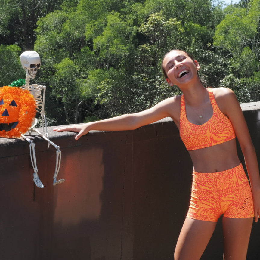 IMPI Strappy Girls Crop Top - Orange Minx | PRE-ORDER SHIPPING 20TH OCTOBER