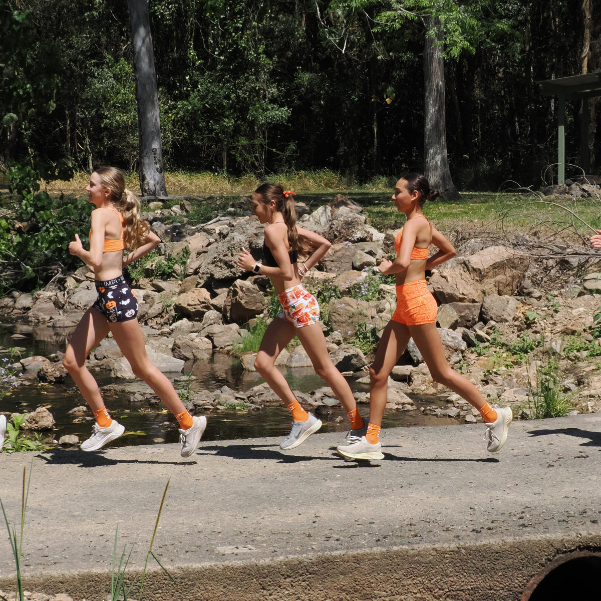 IMPI High Waisted Bike Shorts- Orange Minx | PRE-ORDER SHIPPING 20TH OCTOBER