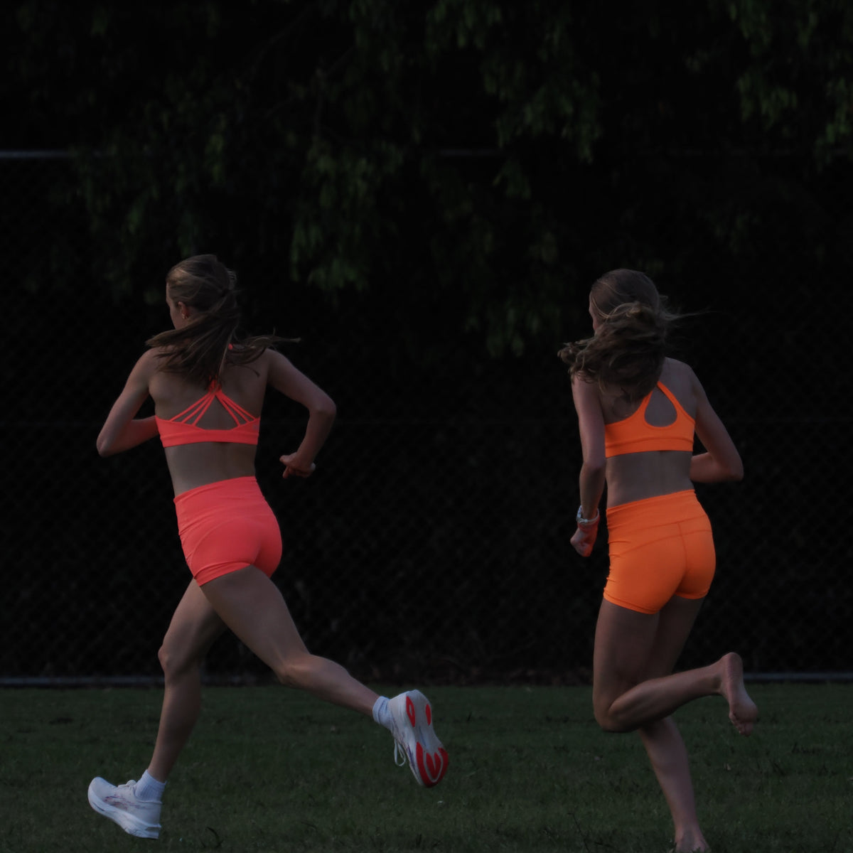 orange bike shorts