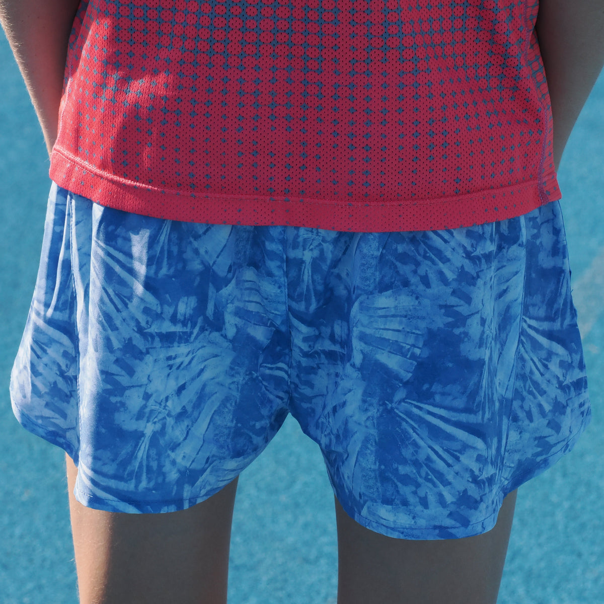 boys blue running shorts