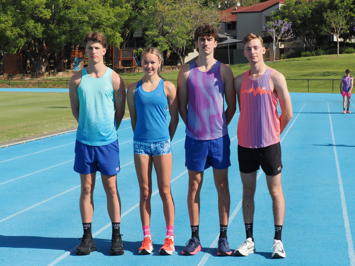 IMPI Fitted Running Singlet - Delta Blue