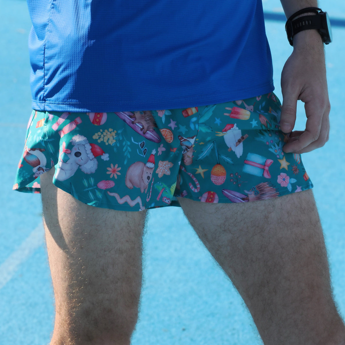 boys christmas running shorts