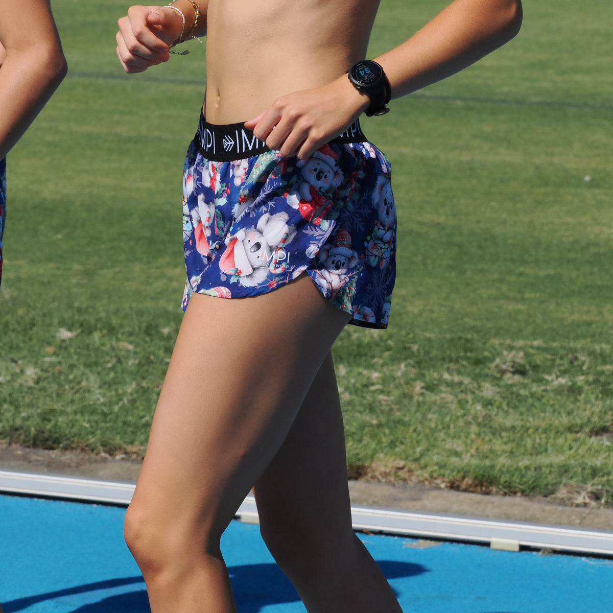 girls christmas running shorts