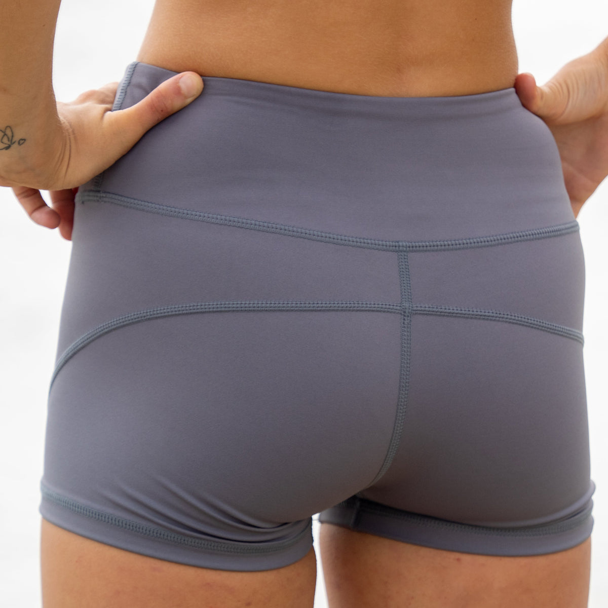 Grey spandex shorts hotsell