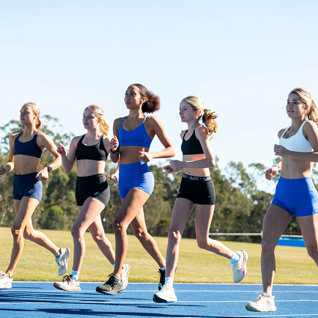 IMPI High Waist Bike Shorts - Cobalt Blue