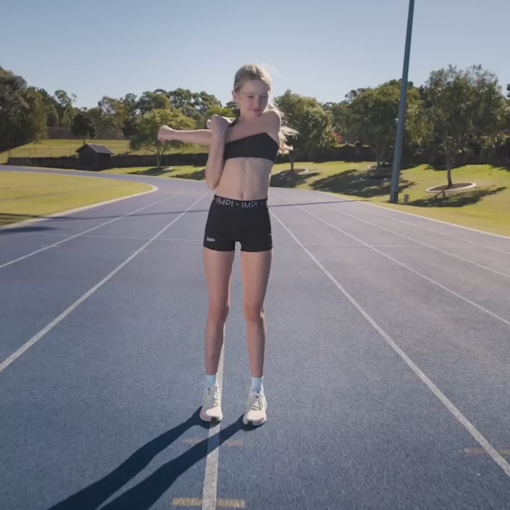 IMPI Elastic Running Shorts - Black Essentials