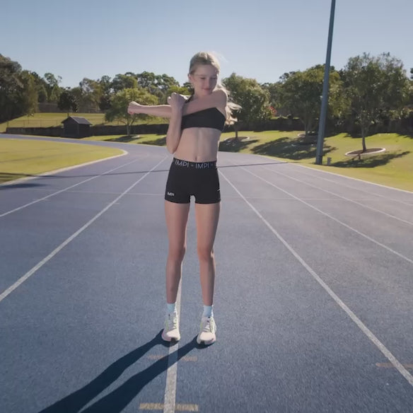 IMPI Elastic Running Shorts - Black Essentials