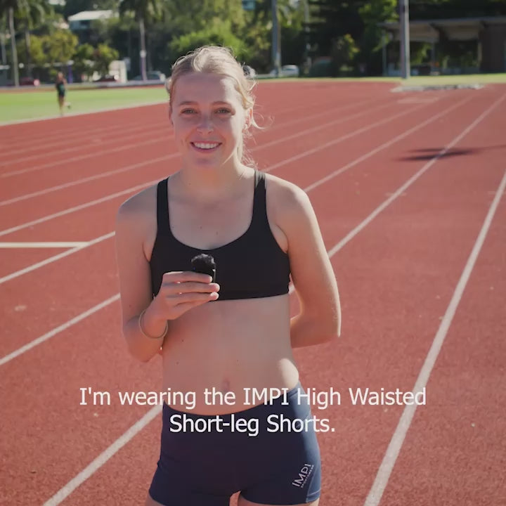 IMPI High Waisted Running Shorts - Black