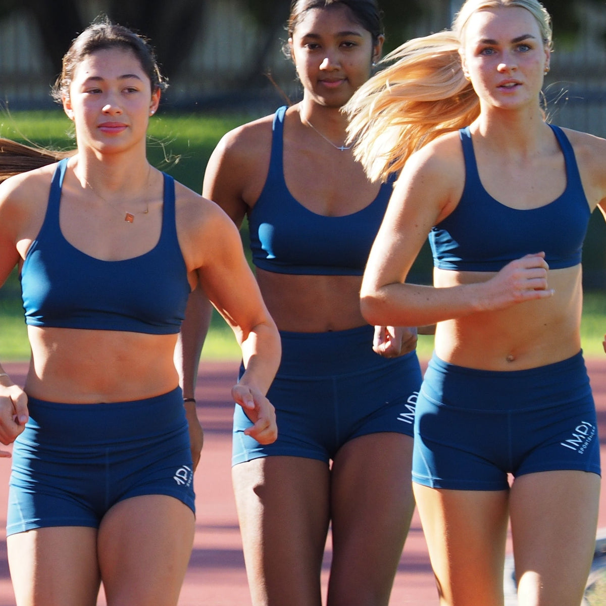 teal running crops