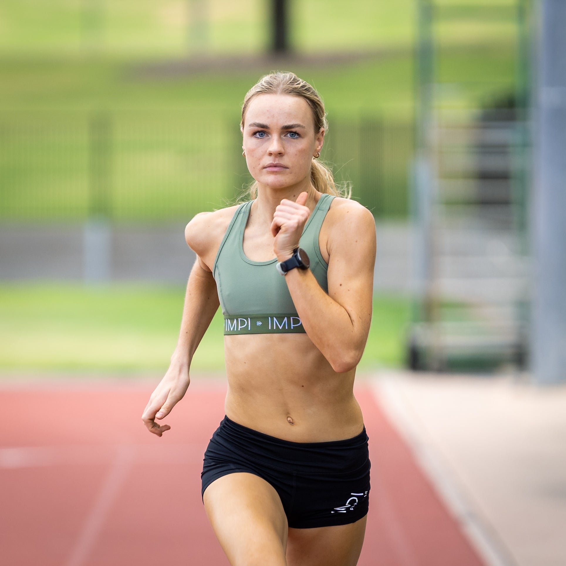 black running shorts