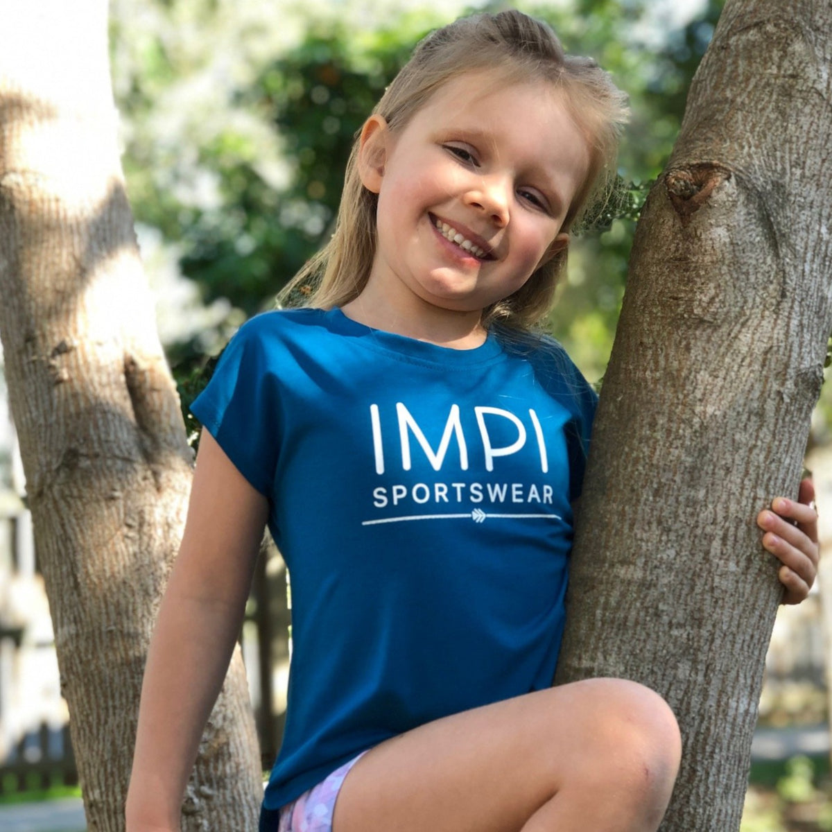 LITTLE IMPI  Girl&#39;s Tee - Blue