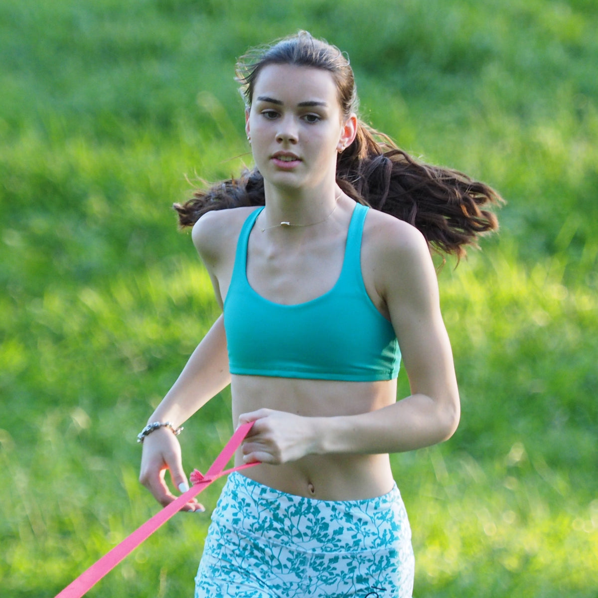 green running crop