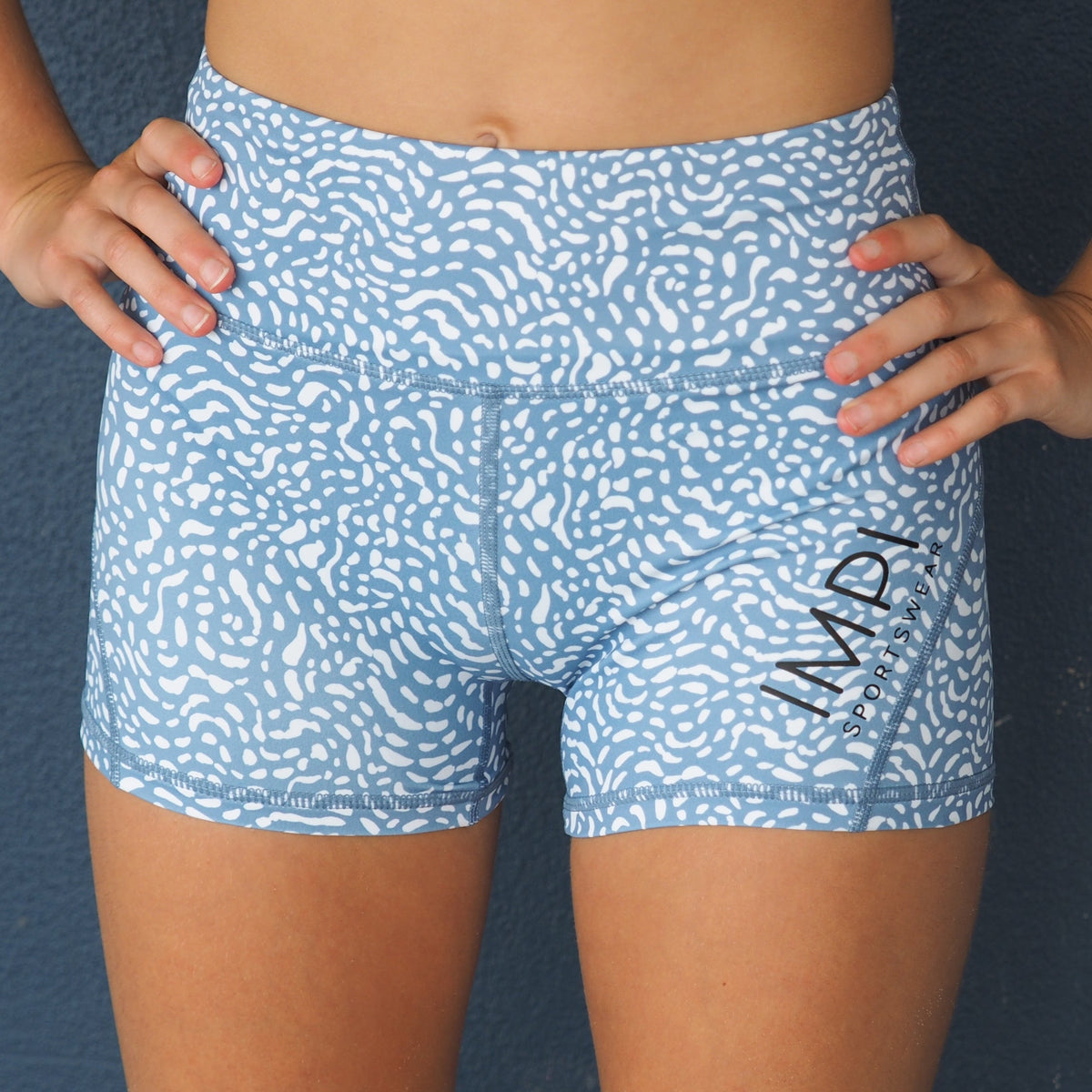 blue grey bike pants