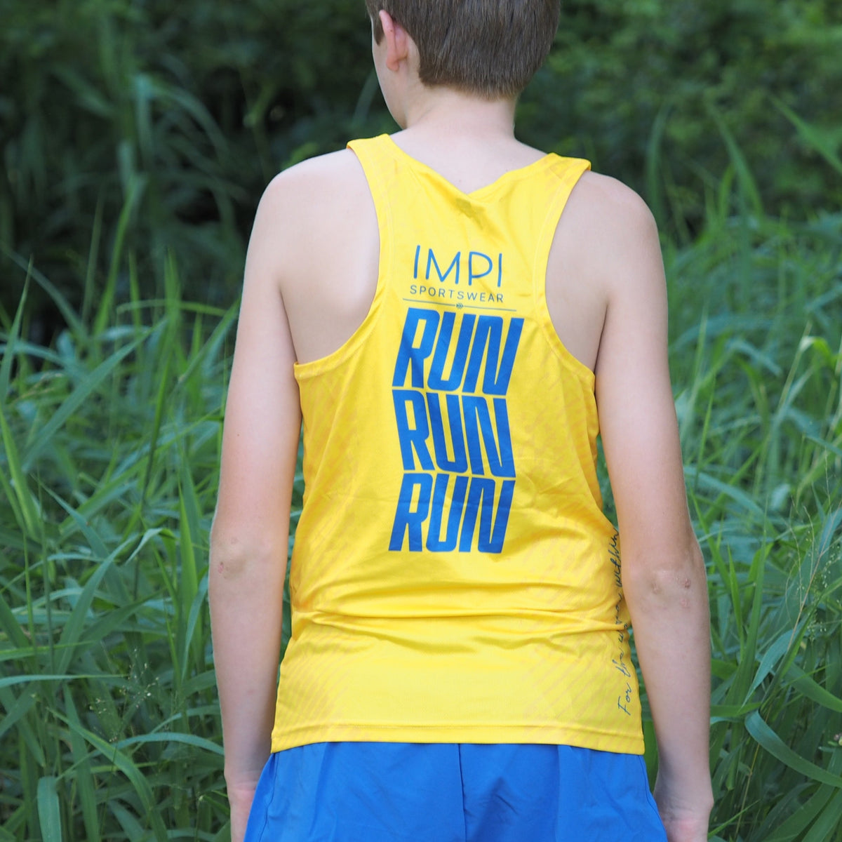 boys running singlet