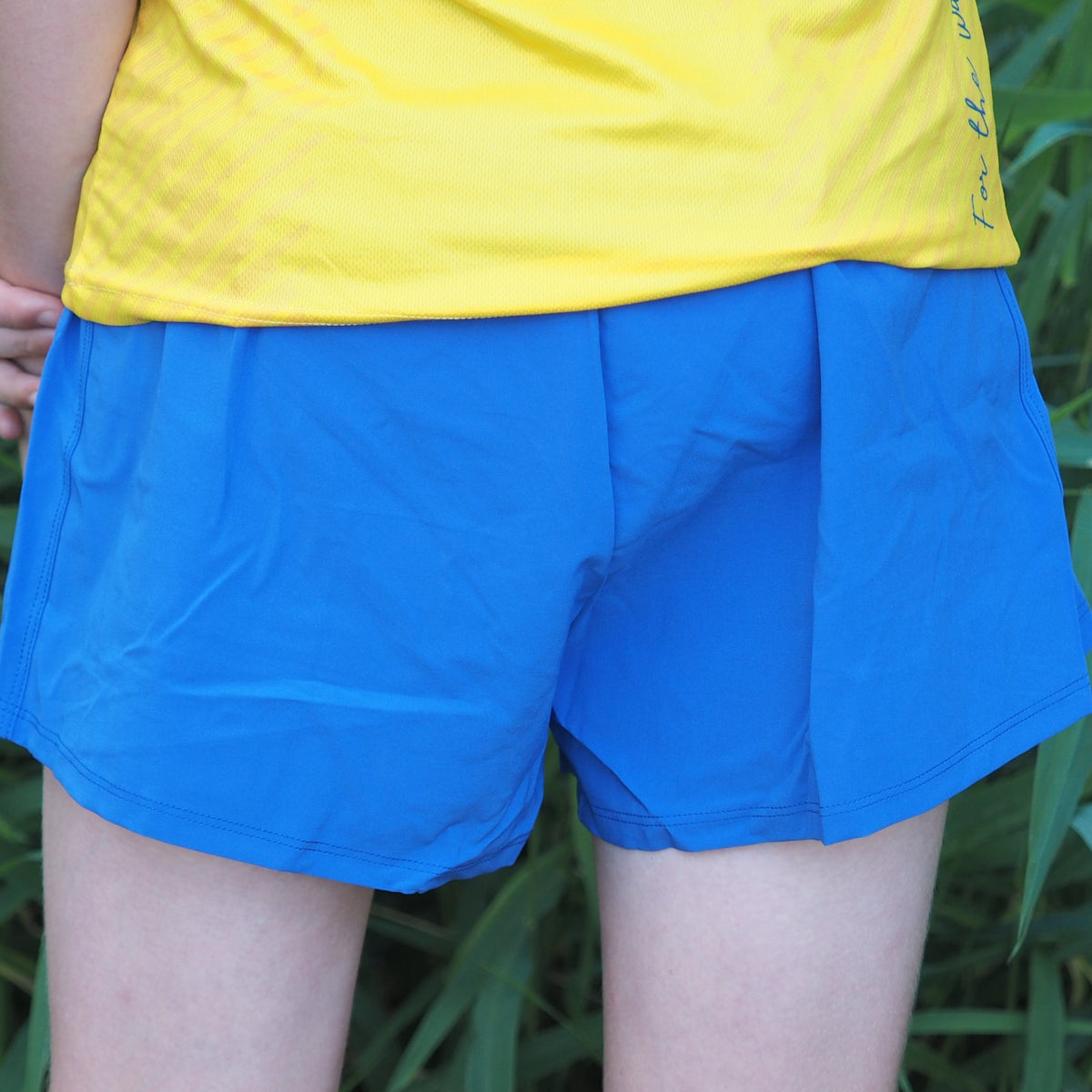 boys split running shorts