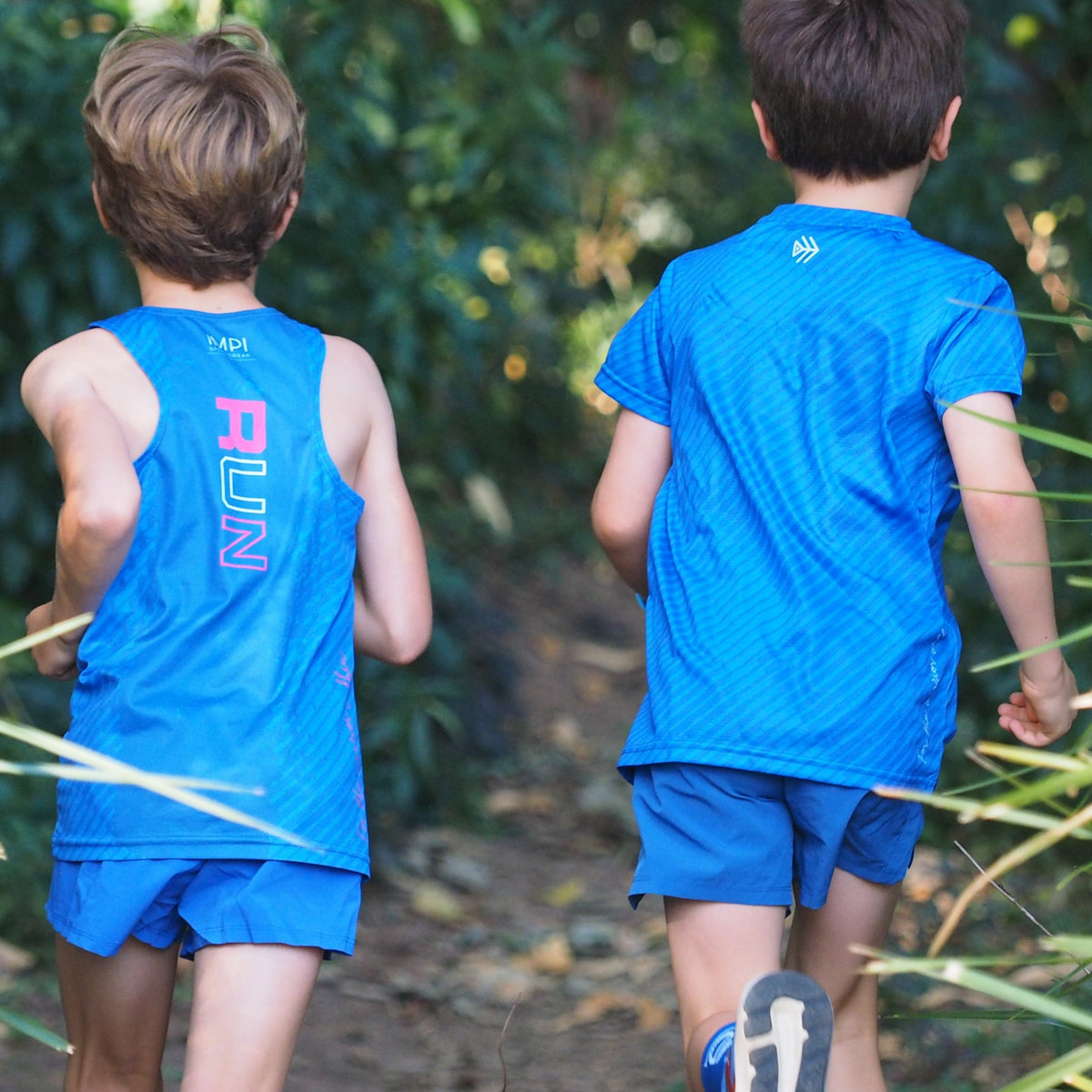 boys running singlet