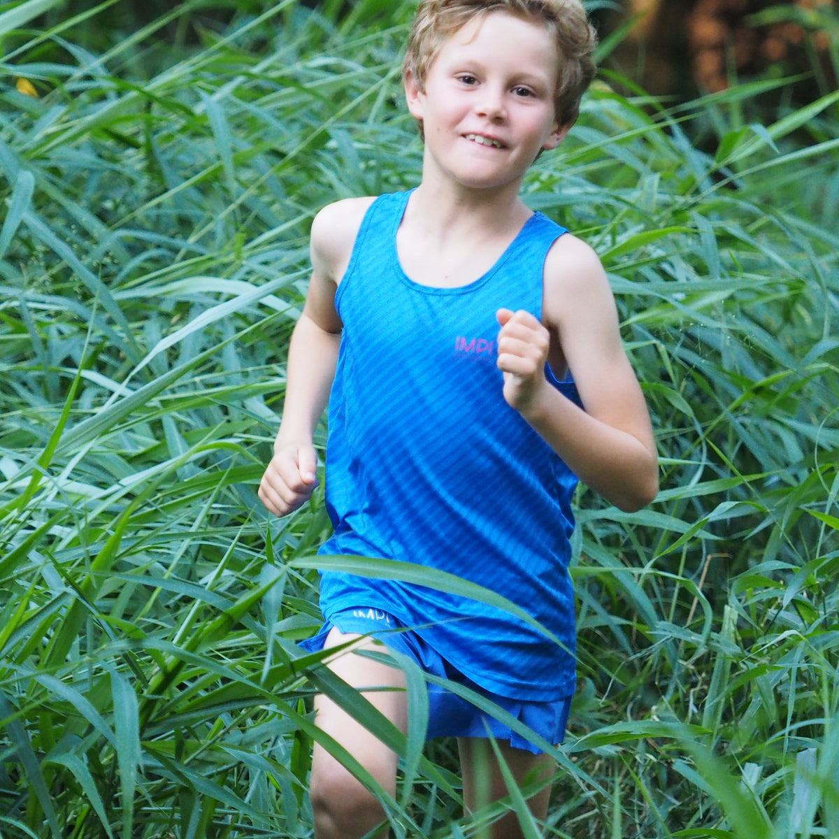 boys running singlet